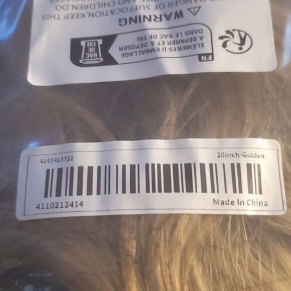 Costume 20 inch dress up wig. New in original package. - Picture 6 of 6